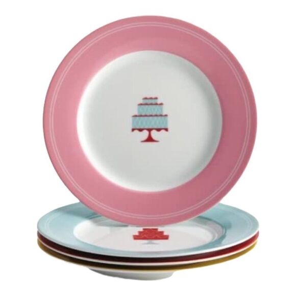 Cake Boss Serveware Dessert Plate Set, 4 Piece, Print - Picture 2 of 6